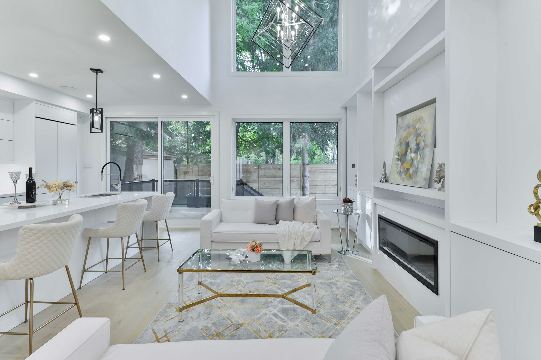 Premium Airbnb Staged Living Room Final Result